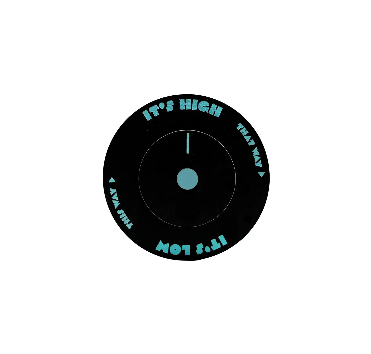 horloge à marées noire et bleue