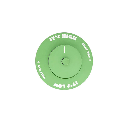 horloge à marées verte et blanche