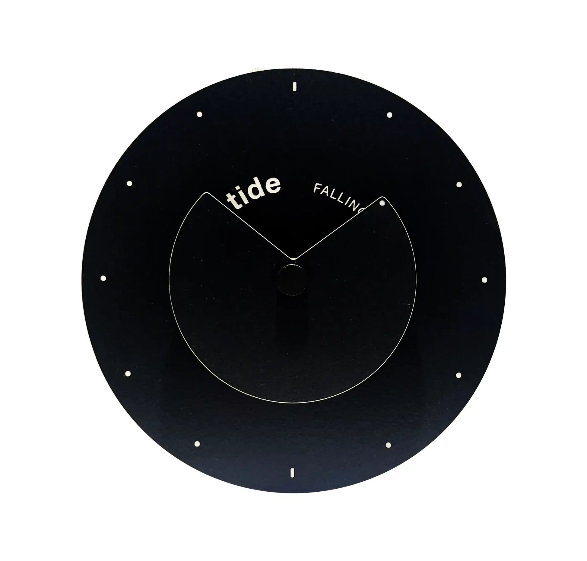 horloge des marées design moderne noir et blanche