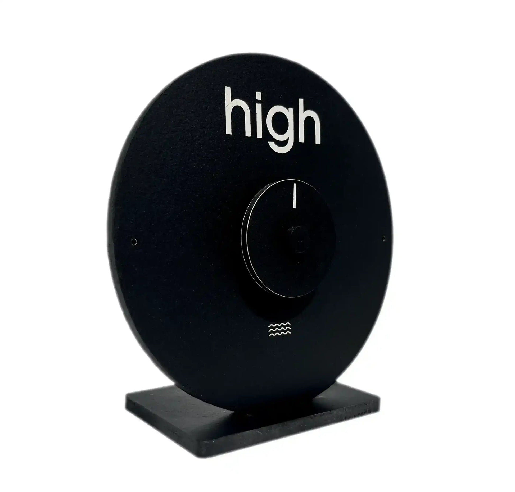 Horloge des marées sur pied The Wave, noire et blanche
