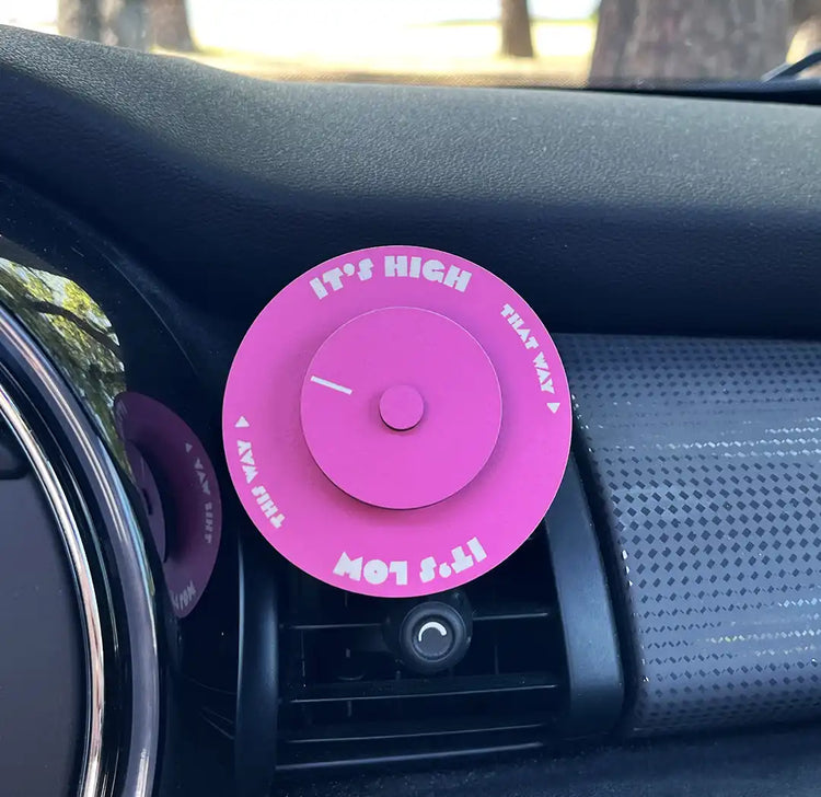 mini horloge des marées rose